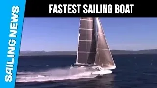 Hydrofoil : world speed sailing record for Hydroptere at 51.36 knots