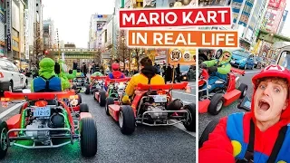 Can't Believe We Did THIS in Tokyo!! | Mario Kart in Real Life - Japan Vlog