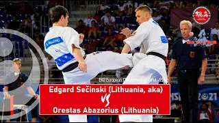 WKO EC 2021. Final -95 Edgard Sečinski (Lithuania, aka) - Orestas Abazorius (Lithuania)