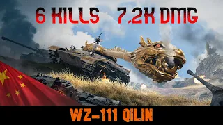 World of Tanks Console - WZ - 111 Qilin [6 KILLS 7,2K]