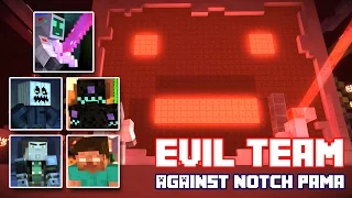 Play as Mini Pama! Minecraft Story Mode Episode 7 FULL Playthrough (Evil Team Theme)