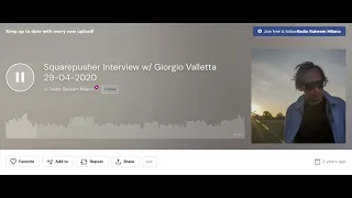 Squarepusher Interview w/ Giorgio Valletta 29-04-2020