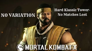 Mortal Kombat X (PS4) Hanzo Hasashi (No Variation) Hard Klassic Tower-No Matches Lost