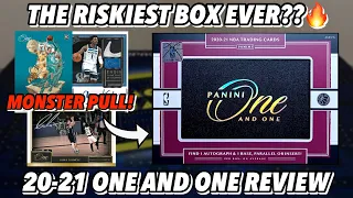 MONSTER PULL!🤯 $1200 FOR 2 CARDS?! | 2020-21 Panini One And One Basketball Hobby Box Review