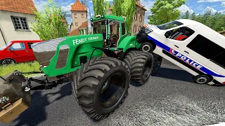 Farming Simulator 22 RP ! Gros tracteur 6 roues & Arrestation d'individu - Fermier en danger