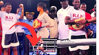 [Watch] How Young Ghanaian 🇬🇭 Boxer Sampson Segbedzie Wins The New Africa UBO Welterweight Title…