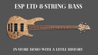 The 8-String Bass (ESP Ltd B-208SM) In-Store Demo at Sam Ash