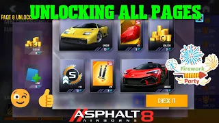 ONE OF THE BEST!? Asphalt 8 Airborne: Unlocking all 8 Pages - new RACING PASS + Claiming rewards