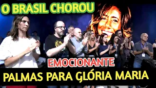 Emocionante homenagem 07 minutos de Palmas pra Gloria Maria - Jornal Nacional completo