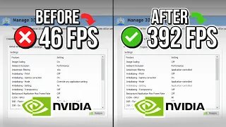 🔧 NVIDIA CONTROL PANEL: BEST SETTINGS TO BOOST FPS FOR GAMING 🔥 | Optimize NVIDIA ✔️