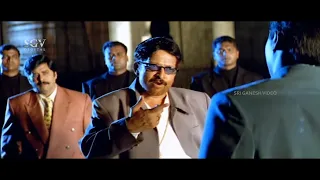 Dr.Vishnuvardhan Powerful Reply to Anthony | Kotigobba Kannada Movie Best Scene | Ashish Vidyarthi