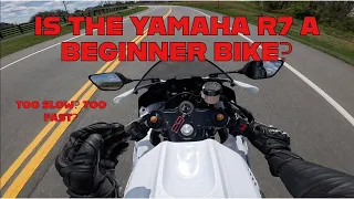 IS THE YAMAHA R7 A BEGINNER BIKE? - 4K