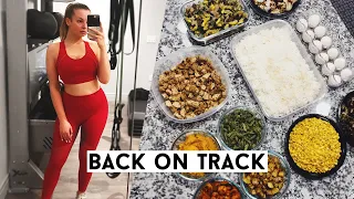 FITNESS VLOG: healthy grocery haul & HUGE meal prep on a budget