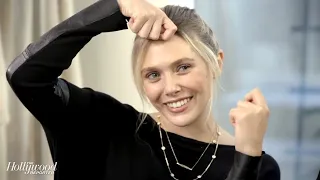 Elizabeth Olsen on different hairstyles