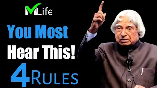The Most Inspiring Speech: 4 True Rules To Success | A.P.J. Abdul Kalam | MotivationalLife