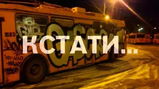 Вандалы ночью изуродовали троллейбусы в парке