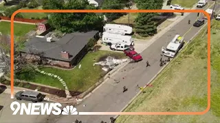 Small plane crash in Colorado neighborhood sends 4 to hospital