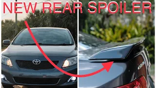 Installing a rear Spoiler on 2009-2013 Toyota Corolla