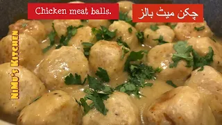Chicken Meatballs in Cream Sauce by NiMu's Kitchen [Special Edition 2020]