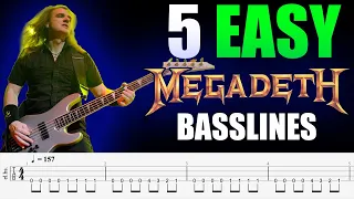 5 MEGADETH Basslines for Beginners (w/TAB)