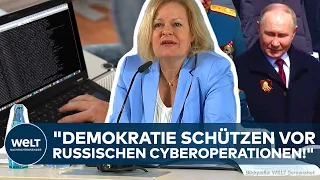 LAGEBILD CYBERKRIMINALITÄT: Faeser "Bedrohungslage hoch!" Deutschland im Visier von Hackern!