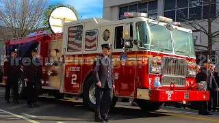 FDNY Rescue 2 Firefighter / Islip Fire Department Ex Chief Billy Moon Funeral Procession