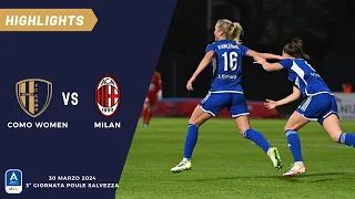 F.C. COMO WOMEN - A.C. MILAN WOMEN // Highlights 3ª giornata di campionato Serie A Ebay fase 2