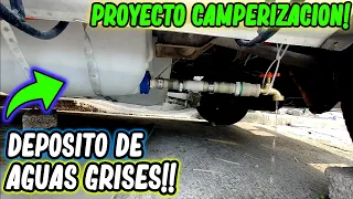 #01🚐 ✅DEPOSITO AGUAS GRISES FURGONETA/COMO FABRICAR DEPOSITO  DE AGUAS GRISES FURGO/CAMPERIZACION!!