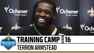 Terron Armstead | Post-Practice Presser | Practice #16 | 2018 Training Camp