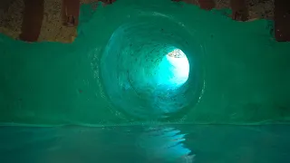 Build Secret Tunnel Underground House And Water Slide To Tunnel Swimming Pools