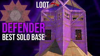 DEFENDER - Best STRONG SOLO BASE with hidden lootroom in RUST
