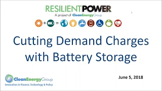 Cutting Demand Charges with Battery Storage (6.5.2018)