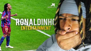 IS HE THE BEST EVER? Pzo's FIRST TIME EVER REACTING to Ronaldinho - Footballs Greatest Entertainment