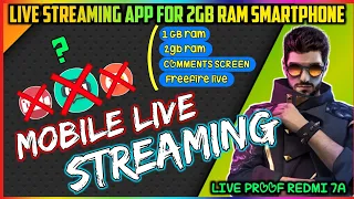 How To Live Stream In 2GB Ram Smartphone || Best Live Streaming App || Low End Device Live Stream ||