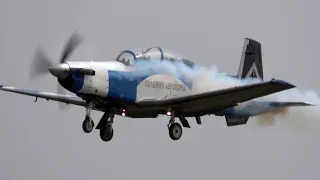 4Kᵁᴴᴰ HAF T-6A Texan II "Daedalus" Demo Team Arrival & Departure @ RAF Fairford