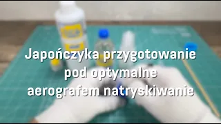 Japończyka przygotowanie pod optymalne aerografem natryskiwanie