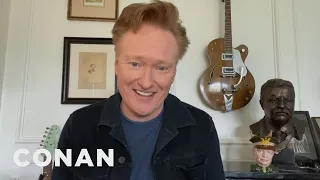 Conan's First Broadcast From Home | CONAN on TBS