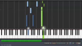 Godfather Theme - Piano Tutorial (50% Speed) Synthesia