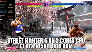 Street Fighter 6 Demo on GTX 1050Ti Core i3 6100