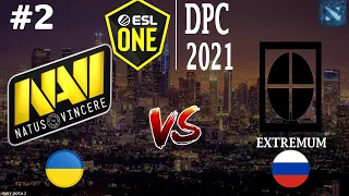 ДАЖЕ ДОТА СЛОМАЛАСЬ ОТ ТАКОГО МАТЧА! | Na`Vi vs EXTREMUM #2 (BO3) ESL One DPC 2021