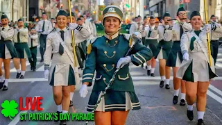 St Patrick's Day Parade 2022 in New York City LIVE ☘️