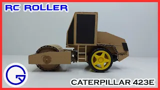 How to make RC Road Roller from Cardboard