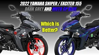 2022‼️‼️ Yamaha SNIPER / EXCITER 155 New Amazing Color Dark Grey & Blue Gp Comparison Walkaround