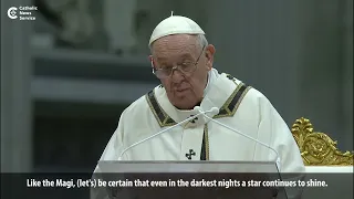 Pope: Follow the Magi in adoration