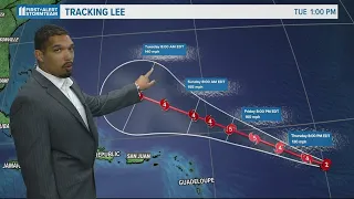 The latest on Hurricane Lee's trajectory - Thursday, Sept 7, 2023