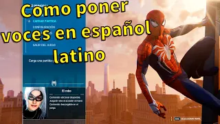 COMO PONER VOCES EN ESPAÑOL LATINO MARVEL’S SPIDER-MAN REMASTERED PC