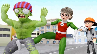 Scary Teacher Spider – TaniHulk vs Dednahype | Give Back Kind Giant Zombie Protect Nick Animation