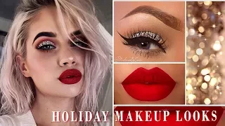 12 Festive Makeup Looks For This Christmas | Holiday Makeup Tutorial Compilation 2018
