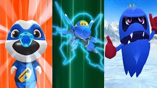 SONIC DASH NEW CHARACTER  PAC-MAN VS Talking Tom Hero Dash VS Super Wings : Jett Run Gameplay