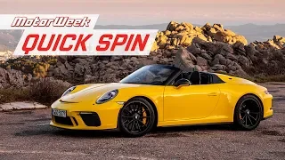 2019 Porsche 911 Speedster | MotorWeek Quick Spin